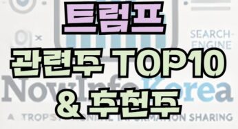 트럼프 관련 주식 및 시장 전망, 관련주 TOP10