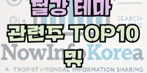 철강 관련 주식 및 시장 전망, 관련주 TOP10