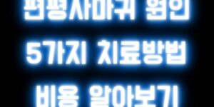 편평사마귀 치료