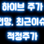 하이브 주가 전망, 최근이슈, 적정주가