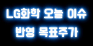 LG화학 오늘 이슈 반영 목표주가