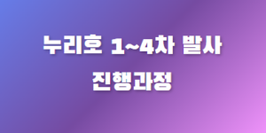 누리호 1~4차 발사과정
