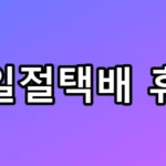 삼일절택배 휴무