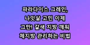 파라다이스 그레인