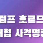 트럼프 호르므즈 사격