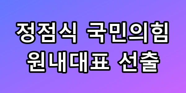정점식 원내대표