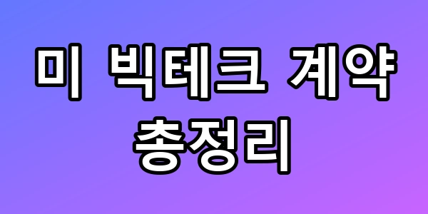 미 빅테크 계약